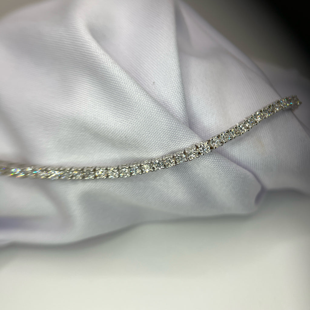 3 Carat Lab Diamond Tennis Bracelet 14k White Gold